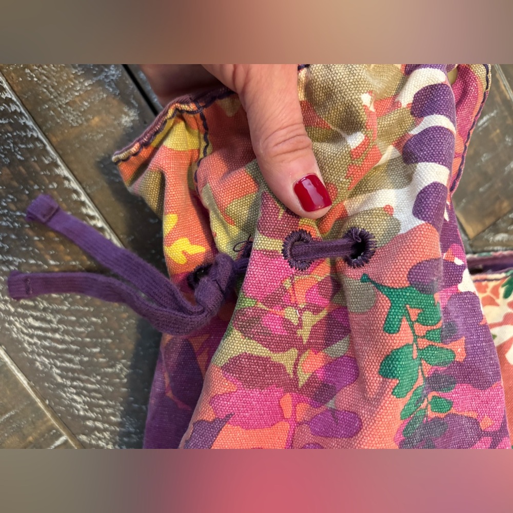 Lucky Brand Purple and Pink Floral Shoulder Bag - Picture 8 of 11